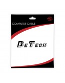 Кабел DeTech VGA - VGA, Flat,  3+4, 1.5m - 18140