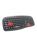 Мултимедийна клавиатура DeTech DE6090, USB, Черен - 6090
