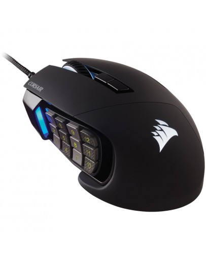 CORSAIR SCIMITAR RGB ELITE, MOBA/MMO, Black,
