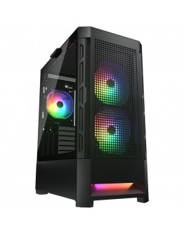 COUGAR AIRFACE RGB PC Case, Mid Tower, Black