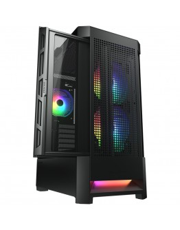 COUGAR AIRFACE RGB PC Case, Mid Tower, Black