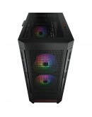 COUGAR AIRFACE RGB PC Case, Mid Tower, Black