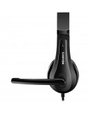 CANYON PC headset CHSU-1 PC Mic USB 2m Black