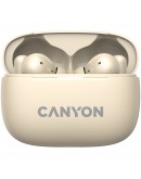 CANYON headset OnGo TWS-10 ANC+ENC Beige