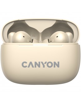 CANYON headset OnGo TWS-10 ANC+ENC Beige