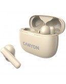 CANYON headset OnGo TWS-10 ANC+ENC Beige
