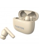 CANYON headset OnGo TWS-10 ANC+ENC Beige