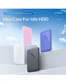 Orico кутия за диск Storage - Case - 2.5 inch USB3.0 WHITE - 25PW1-U3-WH