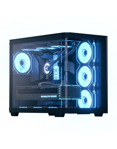 AeroCool кутия Case ATX - P500C-G-BK-v1 - 4 x 120 mm Infinity Mirror A-RGB