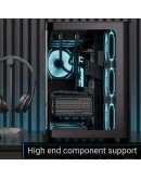 AeroCool кутия Case ATX - P500C-G-BK-v1 - 4 x 120 mm Infinity Mirror A-RGB
