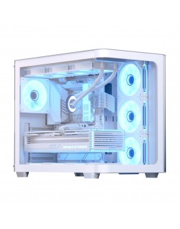 AeroCool кутия Case ATX - P500C-G-WT-v1 - 4 x 120 mm Infinity Mirror A-RGB