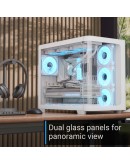 AeroCool кутия Case ATX - P500C-G-WT-v1 - 4 x 120 mm Infinity Mirror A-RGB