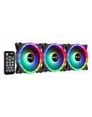 AeroCool комплект вентилатори Fan Pack 3-in-1 3x120mm - DUO 12 Pro - Addressable RGB with Hub, Remote - ACF3-DU10227.11