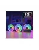 AeroCool комплект вентилатори Fan Pack 3-in-1 3x120mm - DUO 12 Pro - Addressable RGB with Hub, Remote - ACF3-DU10227.11