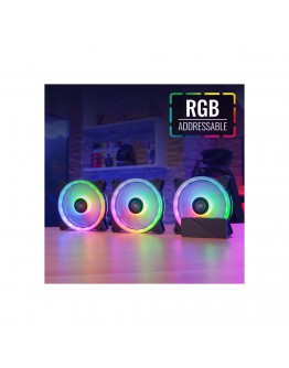 AeroCool комплект вентилатори Fan Pack 3-in-1 3x120mm - DUO 12 Pro - Addressable RGB with Hub, Remote - ACF3-DU10227.11