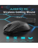 Ajazz професионална геймърска мишка AJ159 V2 MC - Wireless Gaming Mouse - 1K, Magnetic Charging Dock, White