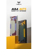 Aula геймърска механична клавиатура Wireless Gaming Mechanical Keyboard AU75 - Bloomfield Switch [Linear] (English US), Turmeric yellow