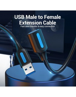 Vention Кабел USB 3.0  Extension AM / AF - 5.0M Black - CBHBJ