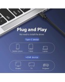 Vention кабел Cable Type-C to HDMI - 1.5m 4K Black - CGUBG