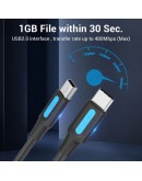 Vention Кабел USB 2.0 C M / Mini USB 5pin 0.5m - COWBD