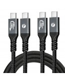 VCom кабел Cable Thunderbolt 5 / USB4 - USB-C 80Gbps PD240W 0.3m Black - CU584M-0.3m