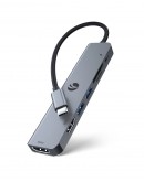 VCom докинг станция Docking Station Type-C 7-in-1 - CUE39 - PD3.0 100W, HDMI x 2, USB3.0 x 2, SD, TF