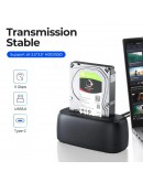 Orico докинг станция Storage - HDD/SSD Dock - 2.5/3.5 inch USB-C/A - DD18C3-EU-BK