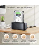 Orico докинг станция Storage - HDD/SSD Dock - 2.5/3.5 inch USB-C/A - DD18C3-EU-BK