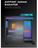 Darkflash кутия Case mATX - DS900M White - 6 x 120 mm Infinity Mirror A-RGB