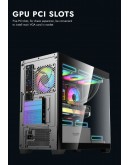 Darkflash кутия Case mATX - DS900M White - 6 x 120 mm Infinity Mirror A-RGB