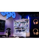 Darkflash кутия Case ATX - DY460 White - 4 x 120 mm A-RGB fans included, USB-C