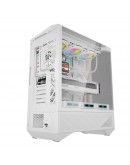 Darkflash кутия Case ATX - DY460 White - 4 x 120 mm A-RGB fans included, USB-C