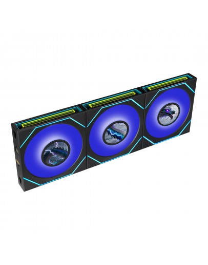 Lian Li Комплект вентилатори Fan Pack 3-in-1 - SL-INF FLEX LCD - Black, Reverse