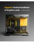 Geometric Future кутия Case EATX - Model 5 Black/Yellow - 5 x 140 mm aRGB fans included