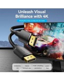 Vention Кабел Cable - Display Port v1.2 DP M / M Black 4K 2.0M - HAKBH