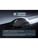 MCHOSE професионална геймърска мишка A5 V3 Black - Ultralight 8K Wireless Mouse, Omron Mechanical Switches