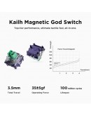 MCHOSE геймърска механична клавиатура Gaming Mechanical Keyboard Jet75 - 8K, Kailh Magnetic God Switch [Linear] (English US), Black