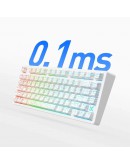 MCHOSE геймърска механична клавиатура Gaming Mechanical Keyboard Jet75 Topographic - 8K, Kailh Magnetic God Switch [Linear] (English US), Black