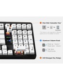 MCHOSE геймърска механична клавиатура Wireless Gaming Mechanical Keyboard UT98 Classic Therapy - Silent Peach V3 Switch [Linear] (English US)
