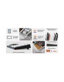 MCHOSE геймърска механична клавиатура Wireless Gaming Mechanical Keyboard UT98 Classic Therapy - Silent Peach V3 Switch [Linear] (English US)