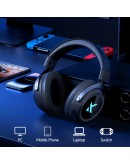 MCHOSE безжични геймърски слушалки Wireless Gaming Headphones - V9 Pro Steel Black - Bluetooth , 2.4G