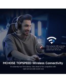 MCHOSE безжични геймърски слушалки Wireless Gaming Headphones - V9 Pro Steel Black - Bluetooth , 2.4G