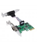 Makki нископрофилна карта Low Profile PCI-E card to 2 x Serial port - MAKKI-PCIE-SERIAL-LP