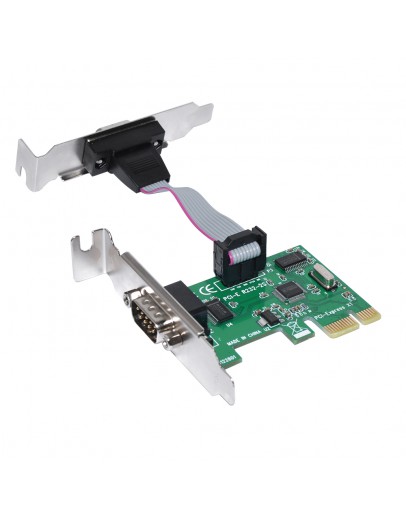 Makki нископрофилна карта Low Profile PCI-E card to 2 x Serial port - MAKKI-PCIE-SERIAL-LP