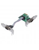 Makki нископрофилна карта Low Profile PCI-E card to 2 x Serial port - MAKKI-PCIE-SERIAL-LP