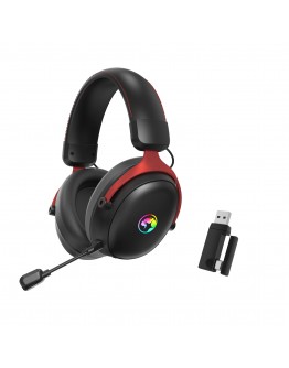 Marvo безжични геймърски слушалки Gaming Headphones Tactic X Pro - Bluetooth, 2.4G, 7.1, RGB - MARVO-HG9076W
