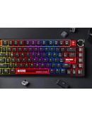 Marvo геймърска механична клавиатура Gaming Mechanical Keyboard Arma 82 KG936 - 1K, TNT Peach Switches [Linear], (English US)