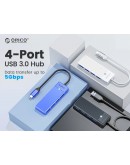 Orico хъб USB3.1 HUB Type-C - 4 x USB3.0 - PAPW4A-C3-015-BK