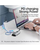 Orico докинг станция Docking Station Type-C - PW11-6PR-GY-EP - HDMI x 1, USB-C x 1, USB3.0 x 3, USB-C PD100W x 1, LAN x 1 (1Gbps)