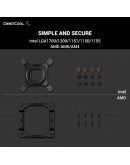 DeepCool охладител CPU Cooler AK400 Zero Dark Plus - Dual-Fan - LGA1700/AM5